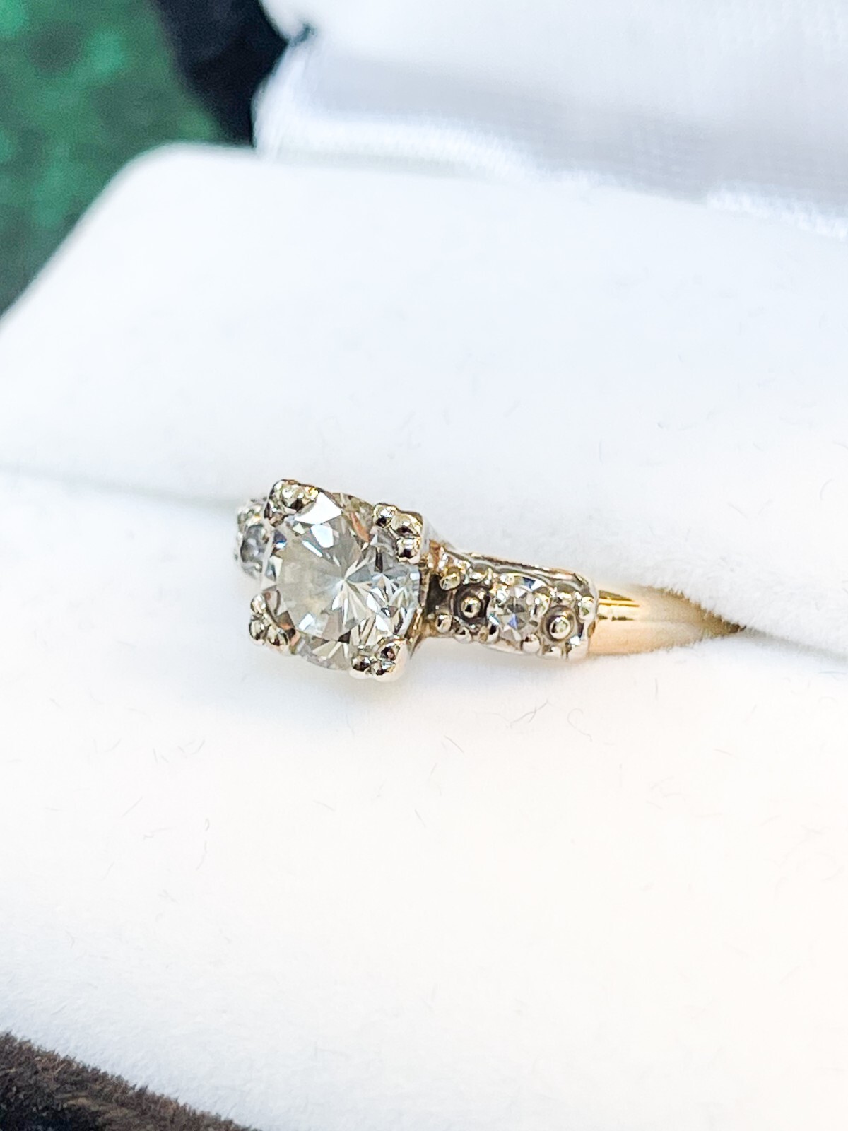 Retro Setting Transitional Diamond Ring - image 2