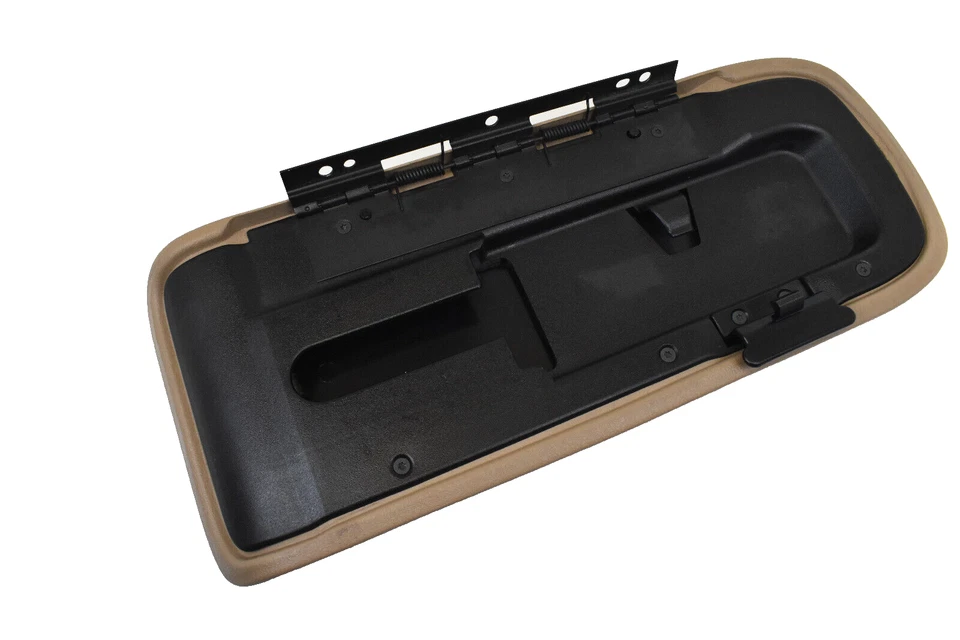 1998-2004 Chrysler 300M Center Console Brown Leather Armrest Top Lid Cover OEM - Image 4 of 4