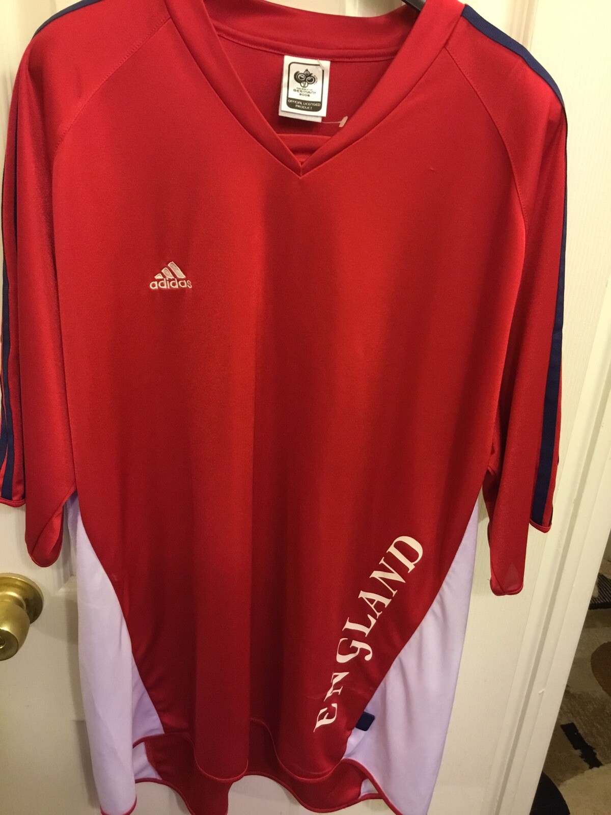 Vintage Adidas Men’s England team Jersey 2006 Germany world cup Sz XL