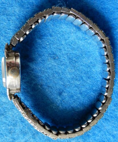 Woman's antique silver marcasite cocktail watch - Picture 6 of 14