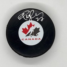 Shayne Corson Autographed Team Canada puck