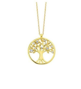 Authentic PERGEN Gold Plated Celtic Tree of Life, Family Tree Of Life Necklace