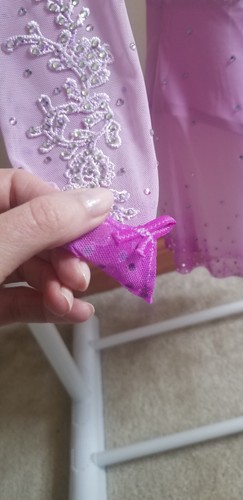 New Figure Ice Skating Leotard Costume Dress 160-170cm ( 63-69 In.) Height - Picture 8 of 10