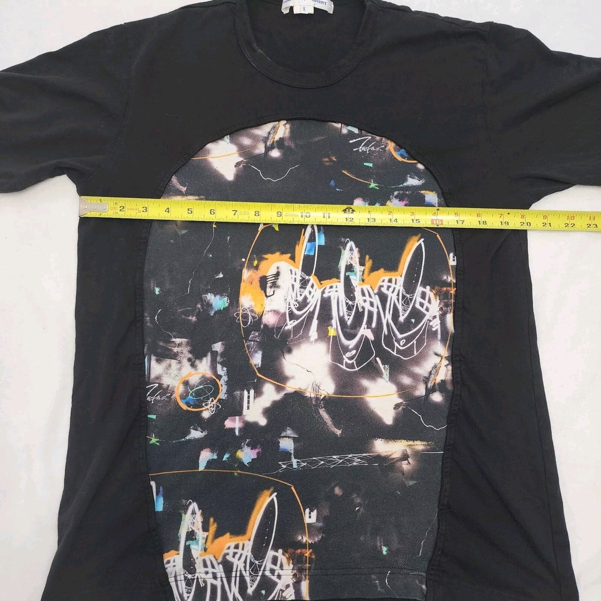 Comme Des Garcons CDG x Futura Knitted T-Shirt In Black Size Comme Des Garcons CDG x Futura Knitted T-Shirt In Black Size