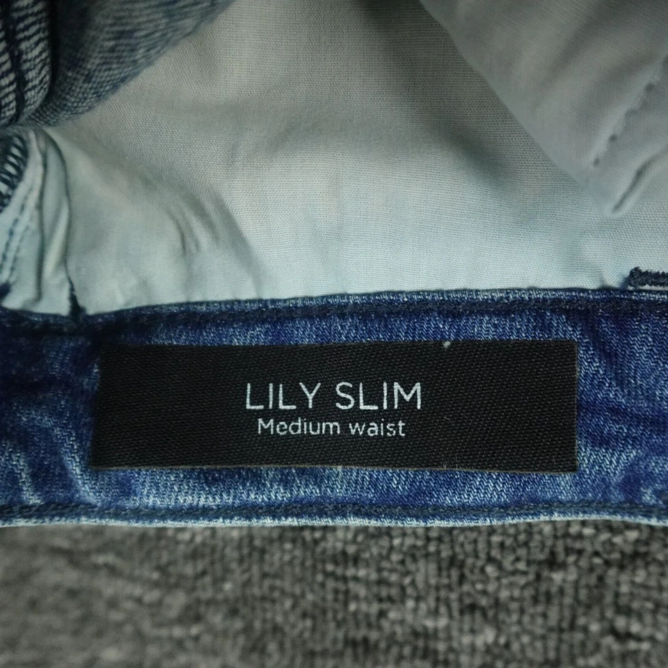 Brockenbow Lily Slim Straight Jeans Womens 27 Blue Floral Embroidered Cropped - Image 4 of 4