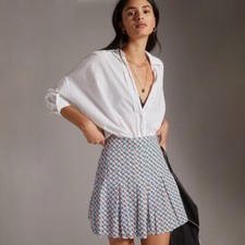 NWT Anthropologie Maeve Pleated Mini Skirt Size: 4