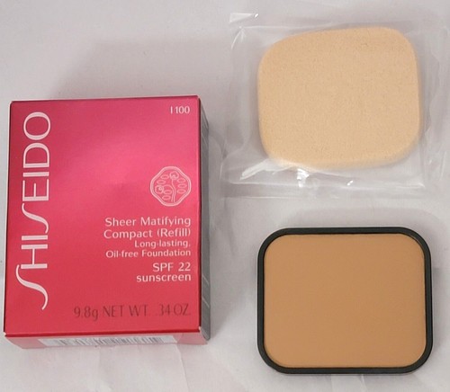 SHISEIDO SHEER Matifying Compact (REFILL) Foundation 0.34 oz PICK YOUR SHADE - Picture 6 of 15