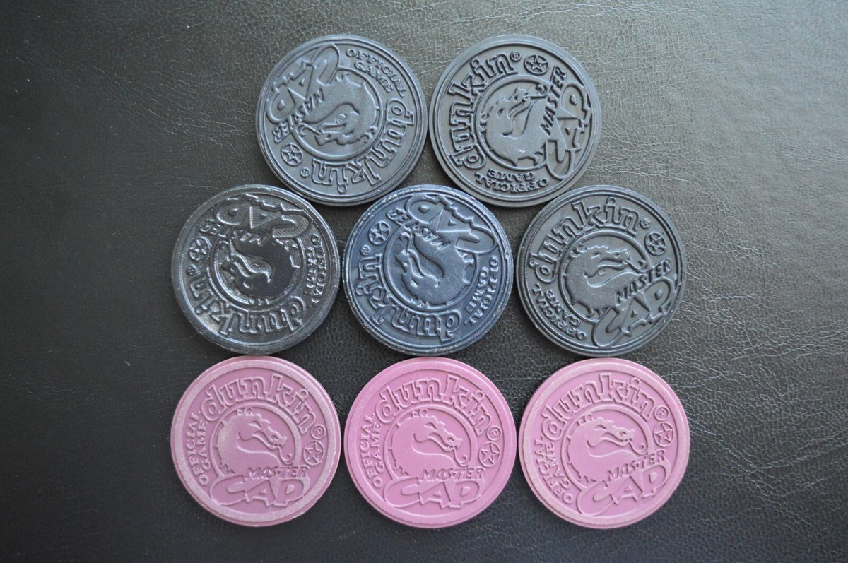 1995 Mortal Kombat Dunkin Master Cap Plastic Foil Slammers