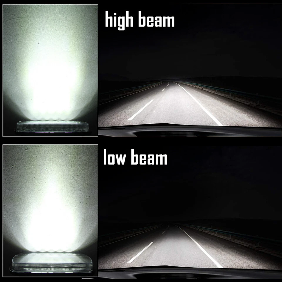 For Freightliner MT-35 MT-45 MT-55 Stepvan DOT 5x7" LED Headlight Hi Lo Beam DRL - Image 2 of 4