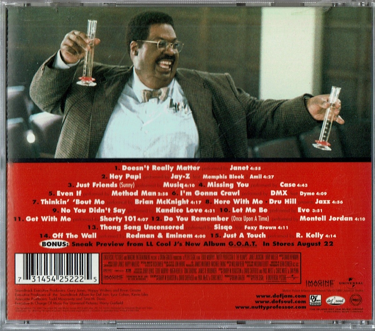 洋楽 NUTTY PROFESSOR 2 THE KLUMPS SOUNDTRACK Nutty Professor II: The Klumps - Soundtrack - CD © 2000 (B23