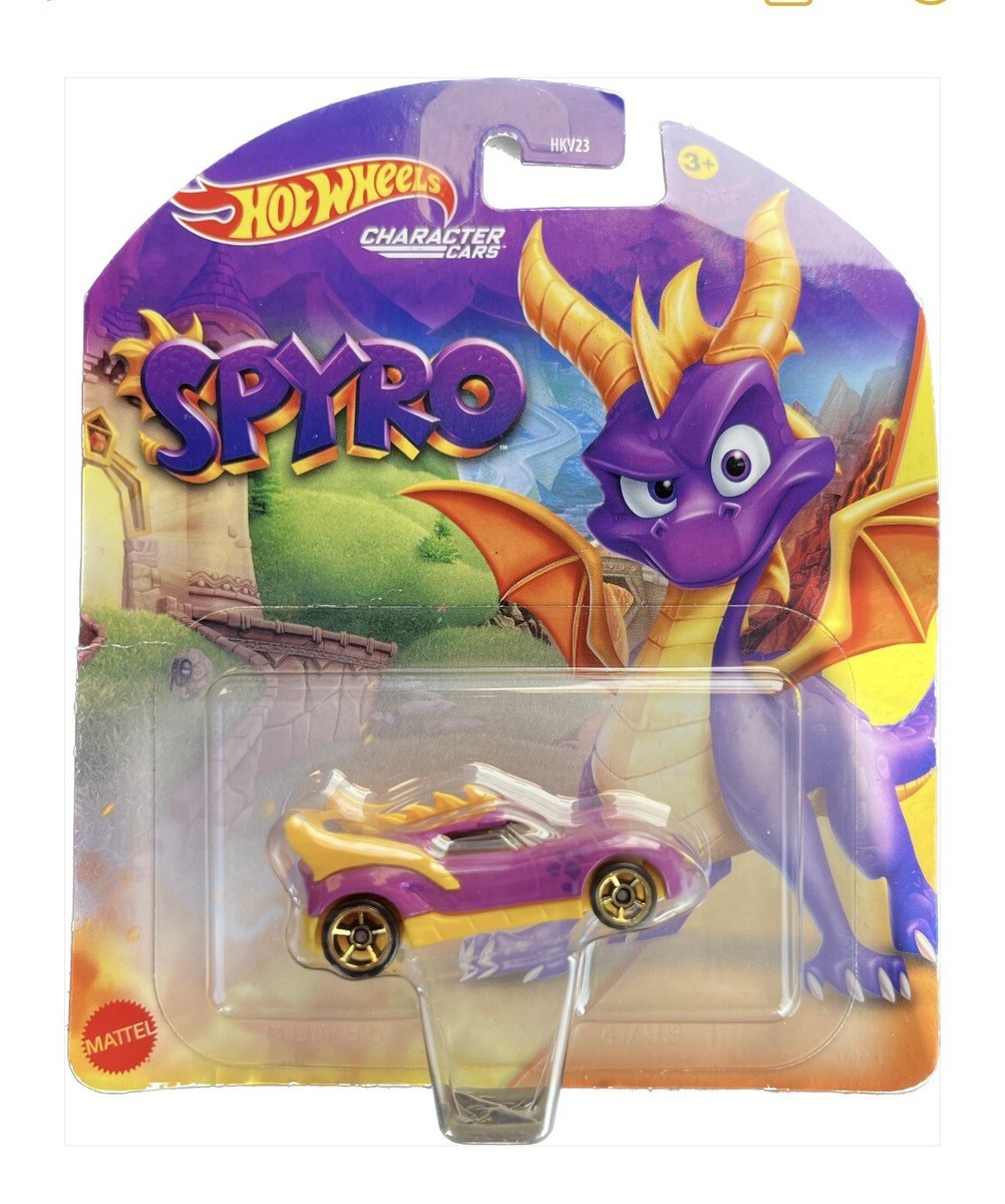 NWT NEW In Package Hot Wheels Spyro the dragon Purple Character Cars Car  Gift