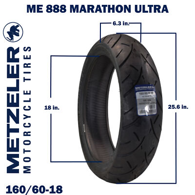 Metzeler ME 888 Marathon Ultra Rear 160/60R18 REINF Motorcycle Metzeler ME 888 Marathon Ultra Rear 160/60R18 REINF Motorcycle
