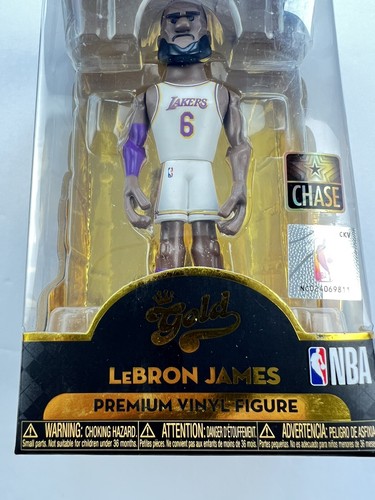 NBA Funko Gold Lebron James L.A. Lakers Vinyl Action Figure 5" Hardwood Classic - Picture 7 of 10