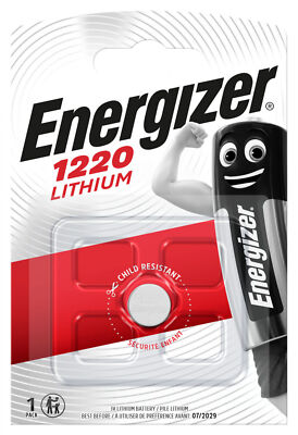 1x1er Blister-ENERGIZER Lithium Batterie CR 1220 - 3V - Knopfzelle 
