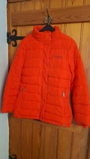 Ladies Lee Cooper Burnt Orange Quilted Fleece Lined Jacket Size 12