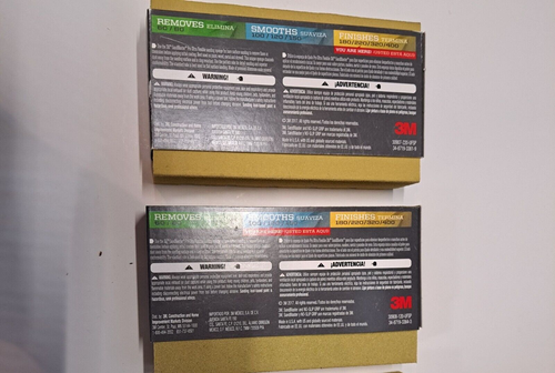 3 esponjas de lijado 3M grado profesional 120 y 220 grano canal de polvo 2,5"x4,5"x1 - Imagen 4 de 4