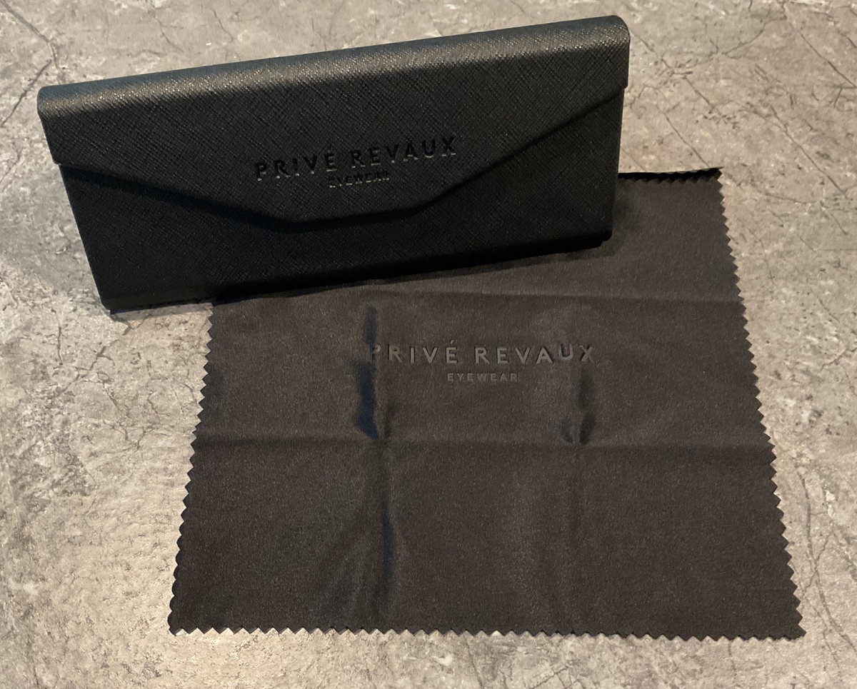 NEW Prive Revaux Offshore Polarized Black Sunglasses Case & Cleaning Cloth Prive Revaux Offshore Polarized Sunglasses - QVC.com main image 3