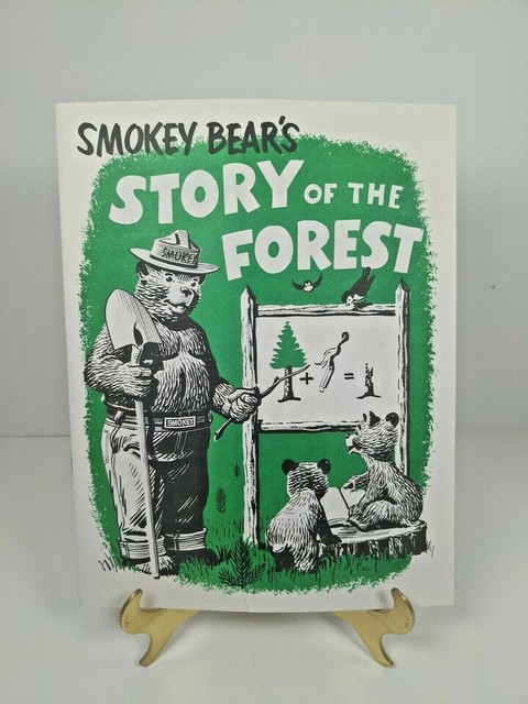 Smokey Bear - 1973 - Story of the Forest Coloring Book Educational | eBay