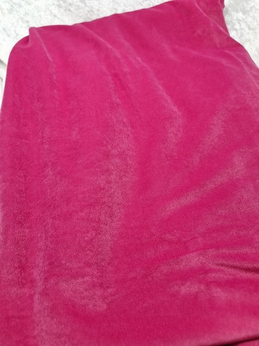Pink Velour Fabric Polyester Blend 4 Yards 60" Wide Upholstery Drapery - Picture 2 of 7
