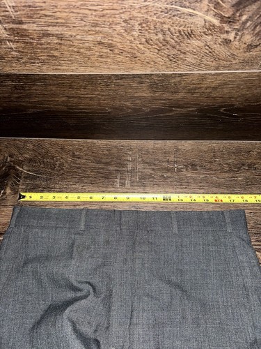 VTG Lands End Pants Mens 36x29 Gray Slacks Business Pleated Tapered Wool USA - Picture 8 of 10