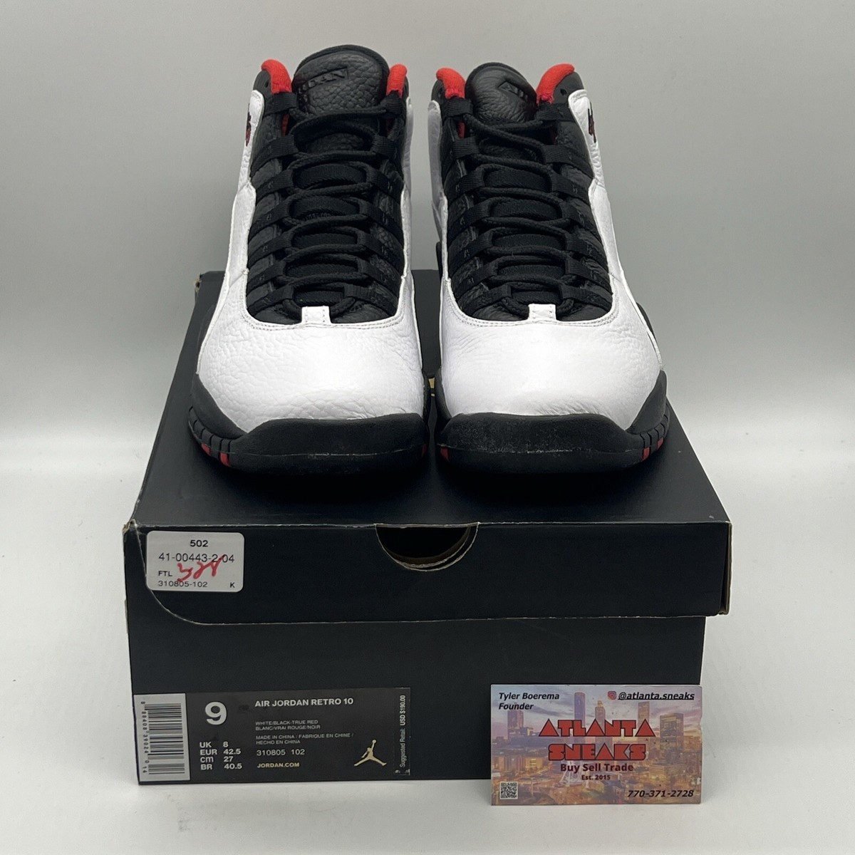 Size 9 - Air Jordan 10 Double Nickel Brand New Og All Black