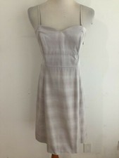 Moulinette Soeurs Anthropologie Sleeveless Button-Back Sheath Dress Stripe Sz 4