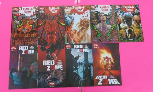 Rumpus Room  # 1,2,3,4,5 COMIC AWA Red Zone # 1,2,3,4 Two stories 9 lot