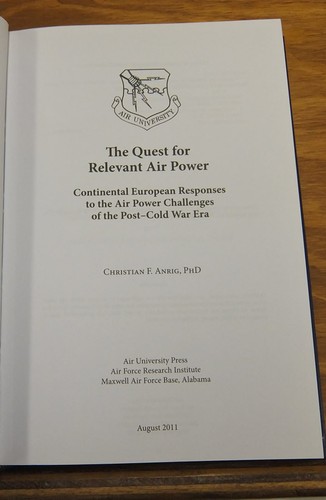2011 Book /// QUEST FOR RELEVANT AIR POWER by Christian Anrig - Imagen 2 de 6