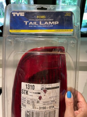 TYC 11319001 Tail Lamp Assembly Driver Left Side New, Complies w/FMVSS-108