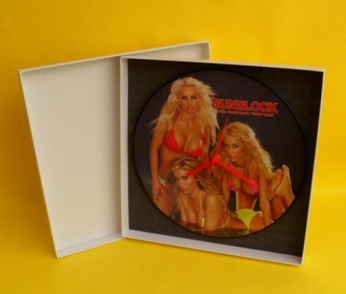 12" Vinyl Record Wall CLOCKS - All Upcycled Picture Discs - Great Artists Groups - Picture 221 of 237
