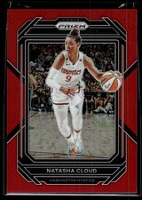 Natasha Cloud 2023 Panini Prizm WNBA Red Prizm Card 62/199 #106