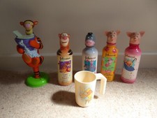 Disney Winnie the Pooh Bundle of 6 Bathroom Items & Melamine Pooh Tooth Mug