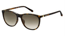 Fossil Dark Havana/ Brown Gradient FO3082/S 086HA Cat Eye 56-16-140 Sunglasses