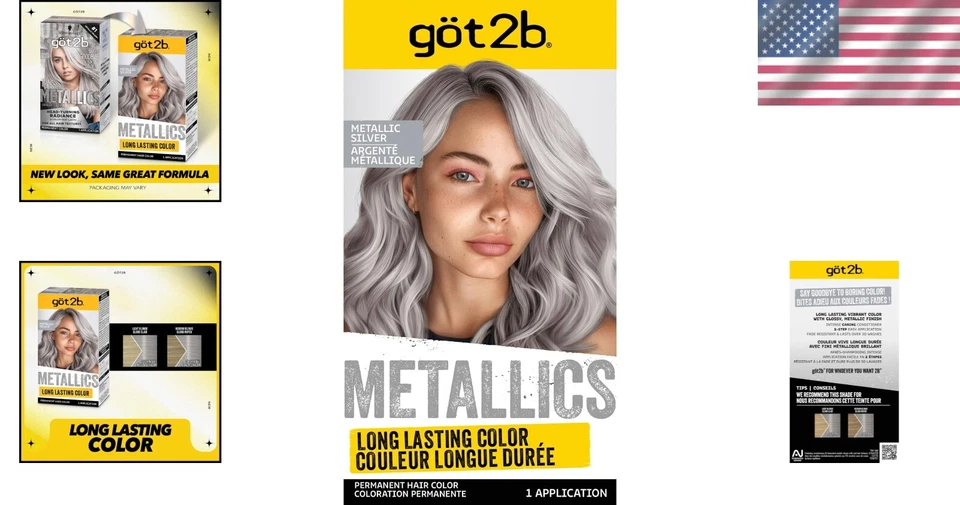 Transforma tu cabello con Schwarzkopf Metallics M71 - Brillo plateado de larga duración Foto 2 de 4