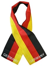 Germany German Country Lightweight Flag Printed Knitted Style Scarf 8"x60"