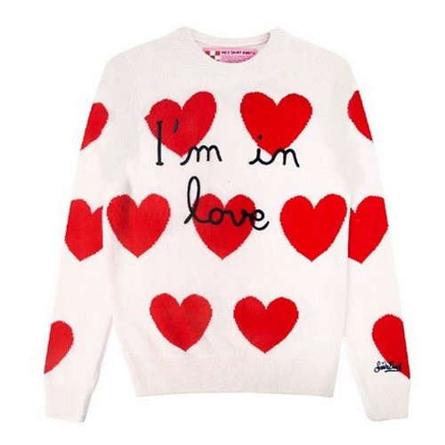 Maglione Bambina Mc2 Saint Barth Princess Happy Minnie fuxia