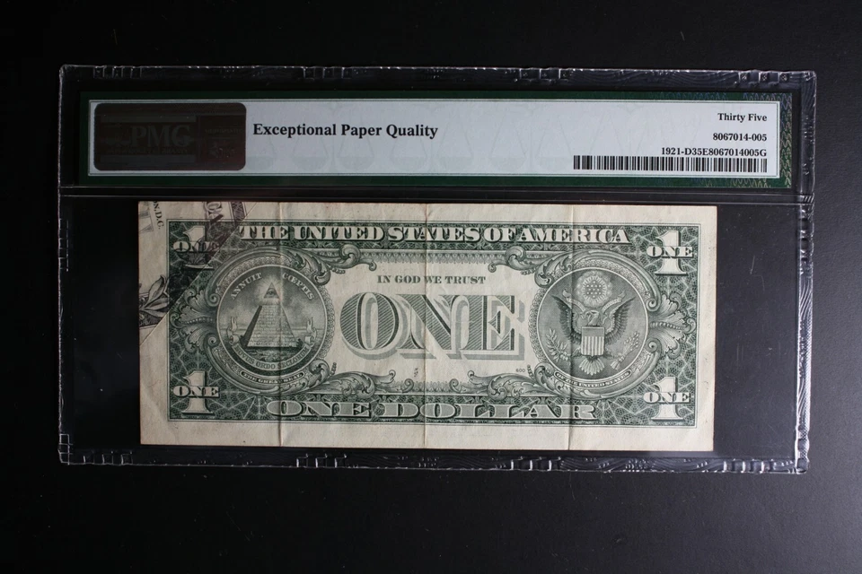 1995 $1 Dollar Bill Huge Printed Fold error PMG ERROR US PAPER MONEY ERROR - Image 2 of 4