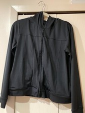 Russell Athletic Jacket Women's Black Full Zip Long Sleeve Size Medium