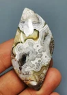 Natural Beautiful Mexican Crazy Lace Agate Geode Crystal Healing Sphere Pendant