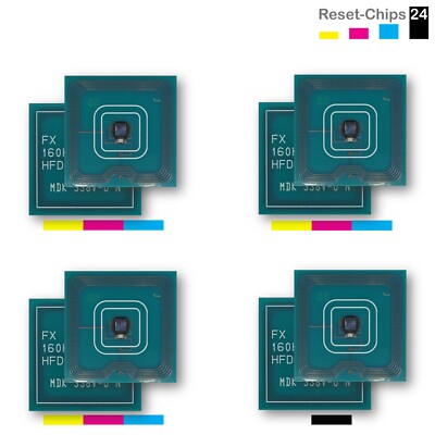 4x Trommel Chip Y/M/C/K passt für Xerox Digital Color Press 700 013R00655..56