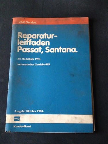 Reparaturleitfaden VW Passat 32b 1981 + Santana Automatik Getriebe 089