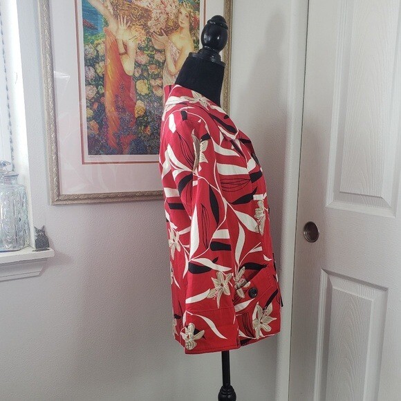 Westbound Floral Print Statement Jacket sz Medium - image 3