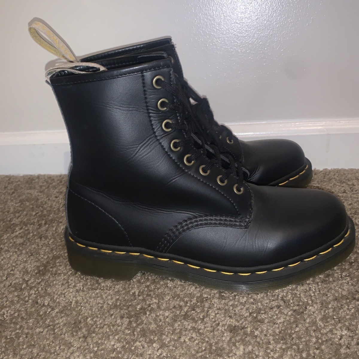 Dr Martens AirWair 14045 High Top Boot Black Combat Men 9 Women 10