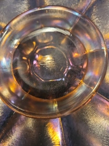 Fenton's 75th Anniversary Velva Rose Iridescent Stretch Glass Dish - Picture 4 of 5