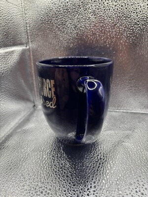 Air Force Retired Mug Dark Blue Porcelain Mug Silver Letters | eBay