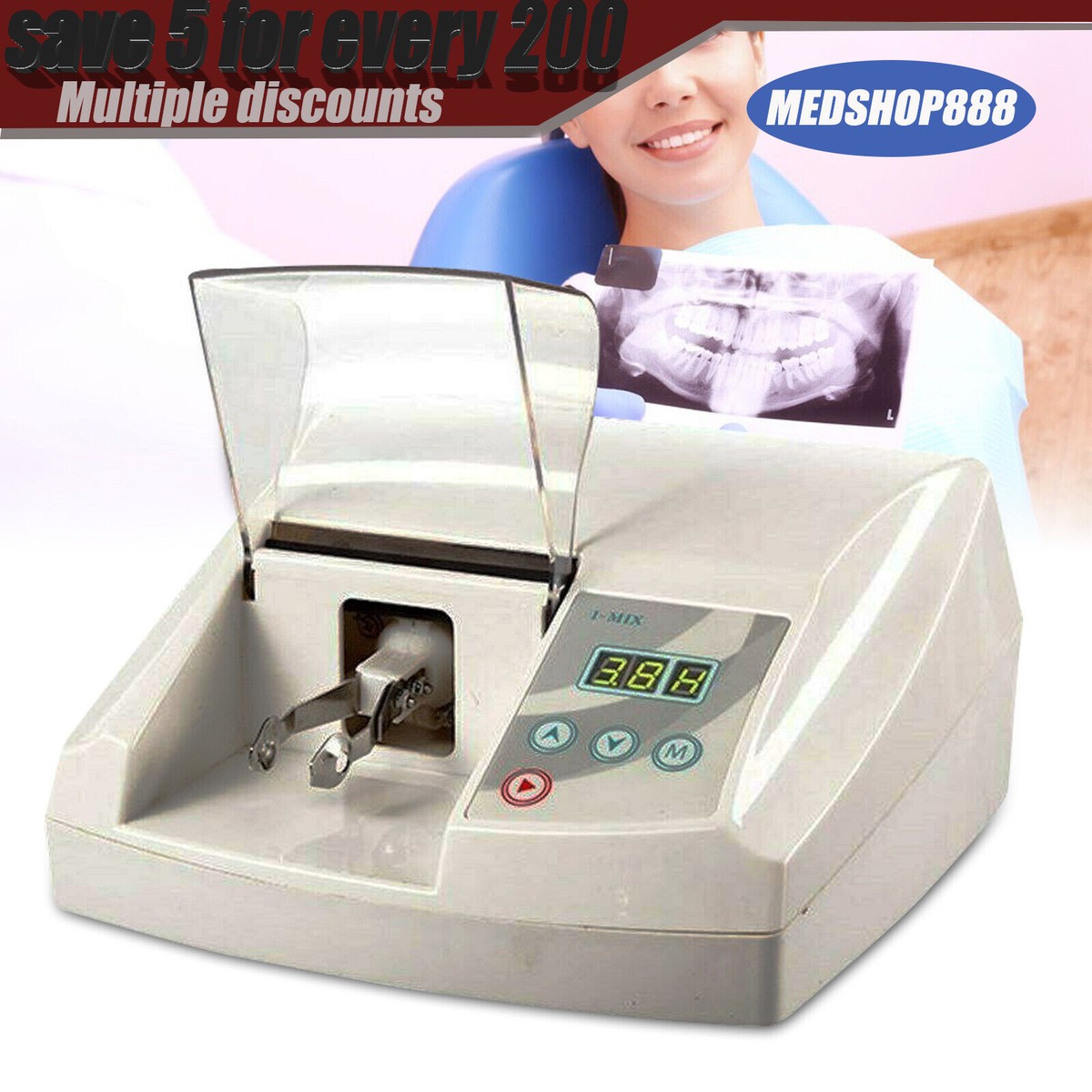 The Compleat Imbiber 英語版 New 110V 35W Dental Lab Digital Amalgamator Amalgam Capsule Mixer