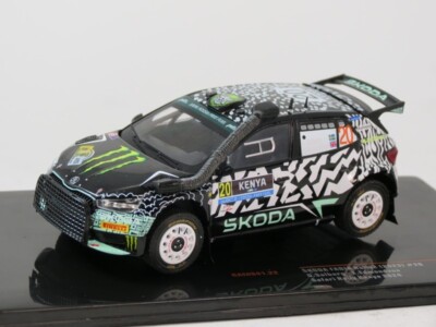 IXO Skoda Fabia Rally2 (2023) #20 Solberg Safari Rally Kenya 2024 1/43