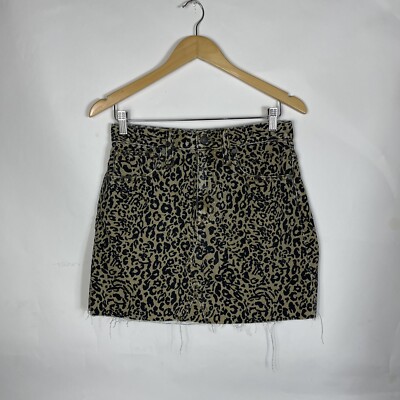 Denim Leopard Skirt Madewell Madewell Women's Rigid Denim A