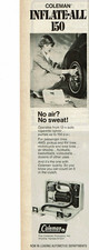 Vintage Print Ad 1979 The Coleman Company Inflate-All 150 Tires Air Pressure
