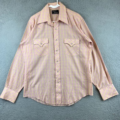 Champion, vintage 70s champion western permanent press button down L